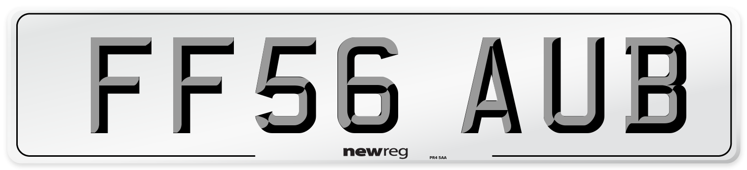 FF56 AUB Number Plate from New Reg